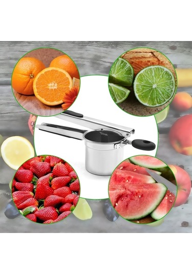 Fastbuy Patates Ricer El Basın Limon Portakal Karpuz Gümüş Renk Farklı Boyutlar İçin Gümüş