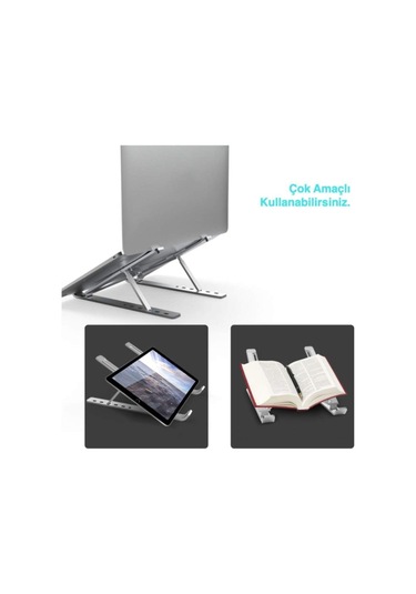 Ayarlanabilir 6 Kademeli Alüminyum Notebook Standı