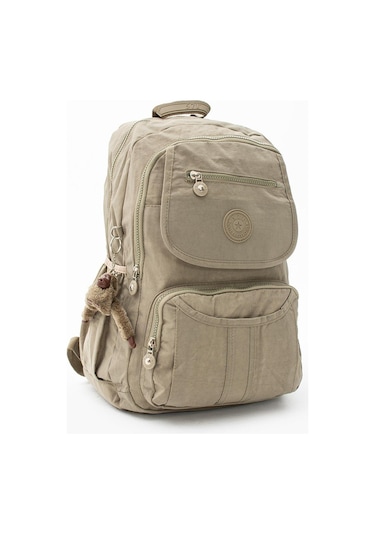 Ultra Hafif Çok Cepli Su Geçirmez Sırt Çantası Vizon Model: 571-2e - Vizon