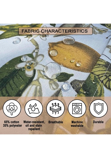 Kadınlar İçin İki Cepli Premium Su Geçirmez Mutfak Önlüğü, Sevimli A ,limonlar Diğer