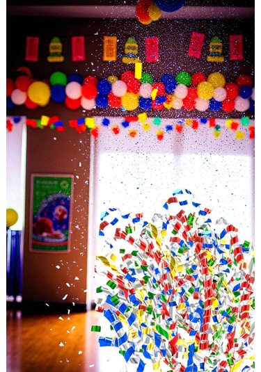 Karışık Renkli Konfeti 30 Cm Tüm Yaşlar