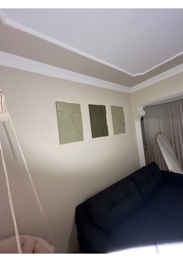 Cıgılwood Taşlar Ahşap Bohem Tablo 3 Set