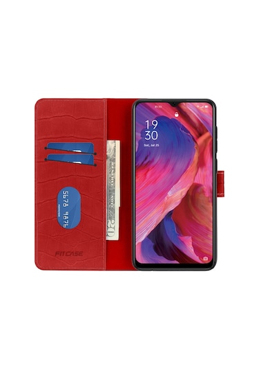 Oppo A73 Kilif Kroko Desen Kapakli Cüzdanli 489388190