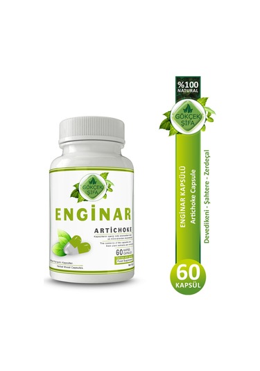 Gökçek Şifa 1000 MG Enginar (Artichoke Capsule) 60 Kapsül