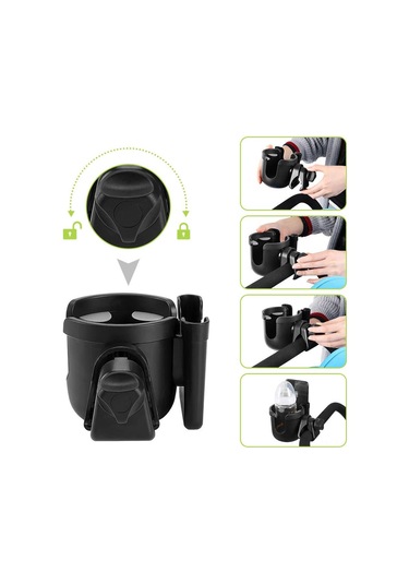 Wezone 360 Derece Dönebilen Çok Amaçlı Telefon Ve Bardak Tutucu - Bisiklet, Bebek Arabası İçin