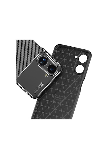Mobilteam Realme 10 4g Kılıf Negro Silikon Kapak - Siyah Siyah