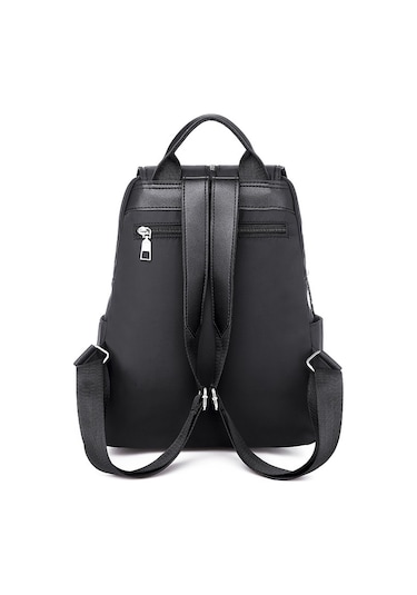 Mufunye Kadınlar İçin Sırt Çantası Yeni Kore Tarzı Moda Oxford Kumaş Seyahat Sırt Çantası Püsküllü Kontrast Renk Büyük Kapasiteli Kadın Çantası Siyah Çok Renkli