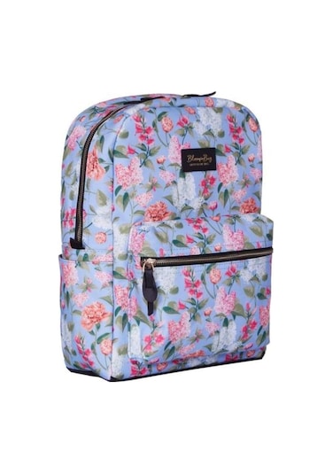 Bloominbag Spring Spirit 13-14 İnç Laptop / Macbook Sırt Çantası Mavi - Pembe