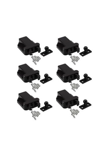 Nayomiglow 6'lı Paket Manyetik Olmayan Bas-aç Mandallı Çekmece Dolap Mandallı Pres Mandalı Dolap Yatak Odası