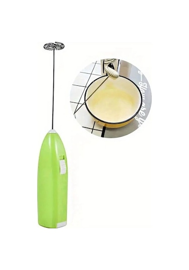 Sunshine011 Yeşil Mini Elektrikli Köpük Yapıcı Pil İle Çalışan, 4 Renk, Kahve Ve Kremalar İçin