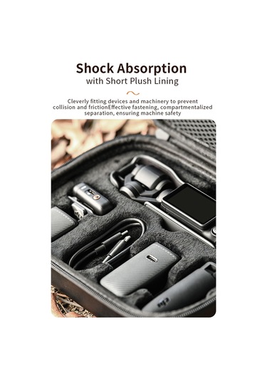 Maiyame Djı Pocket 3 İçin Spor Kamera Organizer Çantası - Tripod, Pil Kolu, Vida Kolu Ve Pd Kablosu Taşıma - Siyah St-1132045