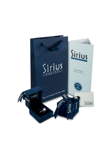 Sirius Pırlanta Ve Damla Kesim Beyaz Topaz Lacrima Yüzük 47R0015
