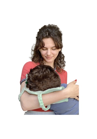 Pamuk Muslin Bebek Emzirme Yastığı Ter Emici Kol Yastığı Mint