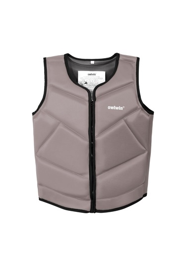 Konesam Xl Gri Siyah Kenar Çocuklar İçin Neopren Kayaklama Sualtı Yüzme İçin Hafif Kurtarma Yeleği