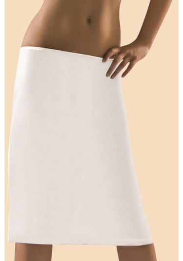 1044 Kadın Uzun Jüpon Beyaz