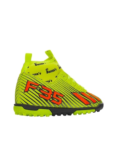 Çoraplı Halı Saha Futbol Ayakkabısı Sarı - Turuncu-sarı Sarı