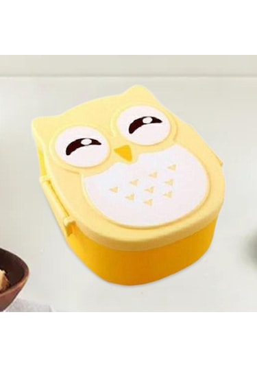 Suntek Baykuş Öğle Yemeği Kutusu Aperatifler Için Sarı Sarı