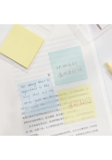 Gen-of Şeffaf Post-it Yapışkanlı Not Kağıdı 76x76 Mm 40 Yp