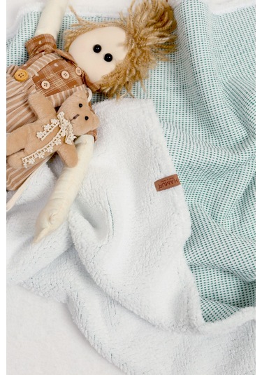 Pouf Bebek Battaniye 100x120 Cm Alize Yeşil Renkli