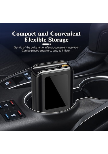 Moveevo Akıllı Kablosuz Arabalar Motosikletler Bisikletler Lastik Hava Pompa, Otomatik Kesme Fonksiyonu İle Portatif Mini Hava Kompresörü