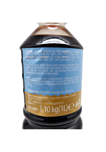 Tuzu Azaltılmış Soya Sosu Chefline Asia 1,10 Kg 1lt