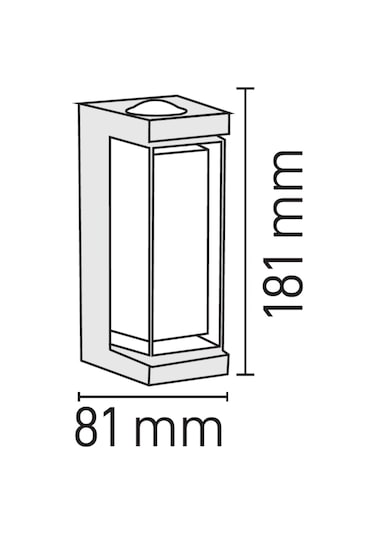Maxled Dış Mekan Led Aplik 3000k Mx-4350 Siyah
