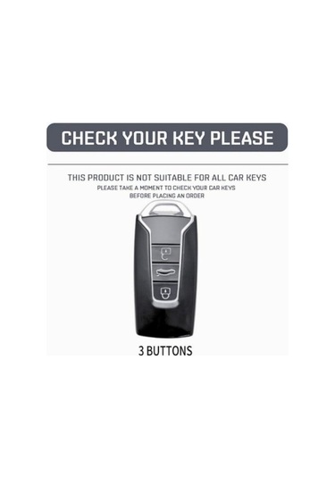 Pembe Moda 3 Düğmeler Yumuşak Tpu Araba Anahtarı Durum İçin Volkswagen Touareg 2018 - 2021 Akıllı Uzaktan Anahtar 360 Tam Kapak Koruma Tutucu Pembe