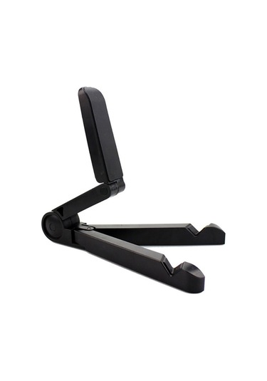 Yunboo Kollektif Telefon Ve Tablet Ayaklığı - Çok Renkli Seçenekli, Katlanabilir Ve Taşınabilir Abs Malzeme Siyah