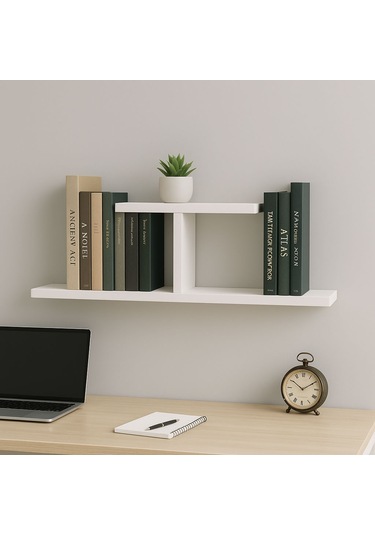 Duvara Monte Dekoratif T Raf Beyaz