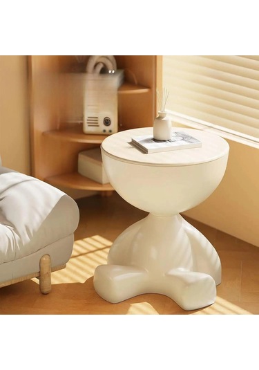 Yaratıcı Kafa Çay Masası Krem Rüzgar Ev Oturma Odası Kanepe Yan Gri