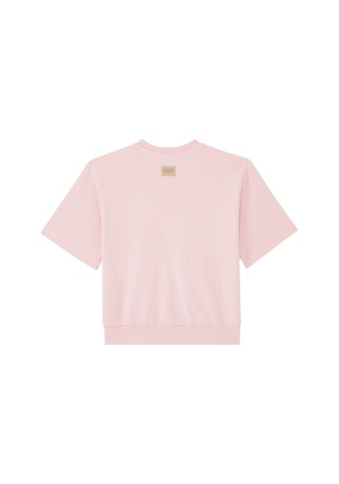 Msgm Çocuk Kısa Kol Sweatshirt Pembe