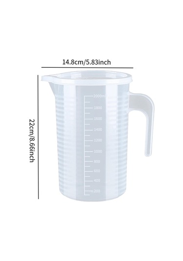 Suntek Pişirme Ölçme Kabı Mutfak Temizleme Gereçleri Için 2000 Mi