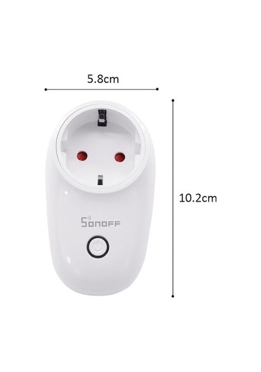 Besthome1 Sonoff S26 Akıllı Wi-fi Priz: Google Asistan Uyumlu, Uzaktan Kontrol, Zamanlayıcılı Ev Otomasyonu
