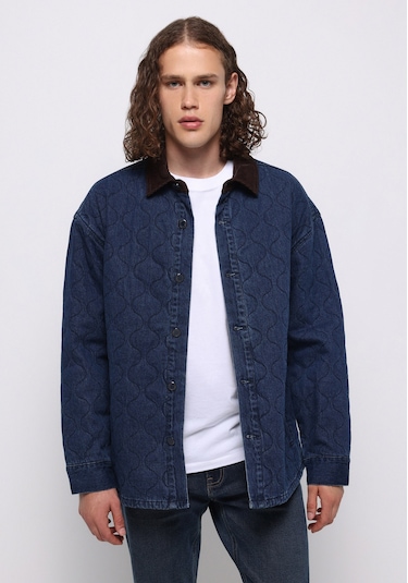 Colins Oversize Fit Fermuarlı Astarsız Erkek Koyu Mavi Ceket Cl1076143 Q1.v1 Dn44496 Denim Colins Oversize Fit Fermuarlı Astarsız Erkek Koyu Mavi Ceket Cl1076143 Q1.v1 Dn44496 Denim