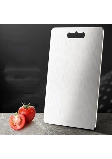Primepickings 316l Paslanmaz Çelik, Anti-bakteriyel, Küf Önleyici Mutfak Doğrama Tahtası, 39x28cm, Kalın Ve Dayanıklı Diğer