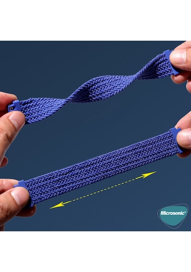 Microsonic Huawei Watch Gt5 Pro 46mm Kordon, Medium Size, 155mm Braided Solo Loop Band