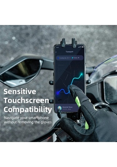 Rockbros S335 1 Çift Tam Parmak Dokunmatik Ekran Bisiklet Eldiveni