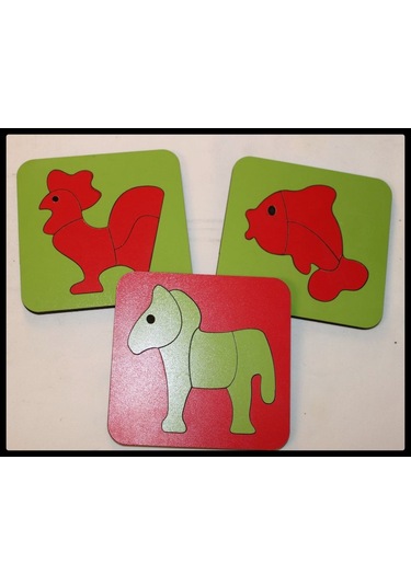 Ahşap Montesorri Puzzle 20 x 30 Cm