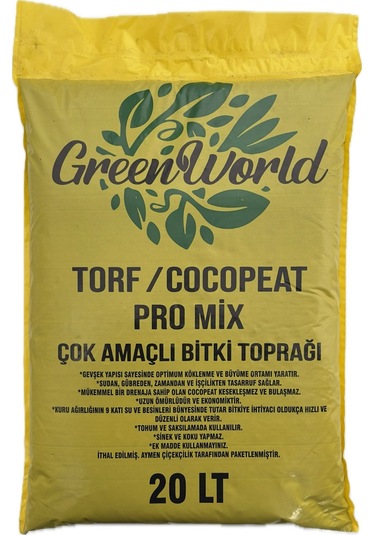 20 Litre İthal Çok Amaçlı Bitki Toprağı Torf Cocopeat Kokopit