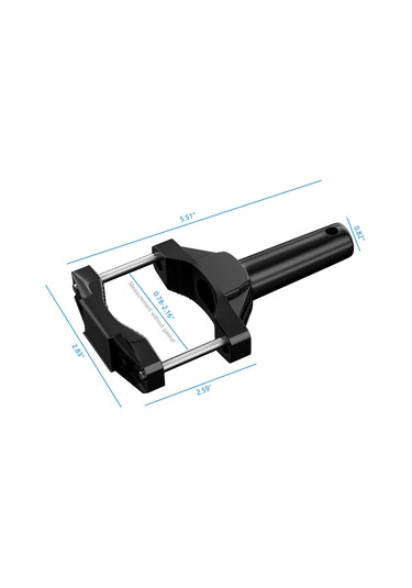 Ranyeek Motosiklet Fari Sabitleme Aparatı, Alüminyum Alyaşlı, 20-55mm Çap Uyumlu, Sönükleyici Ve Dayanıklı, Off-road Işık Genişletme Demiri Siyah