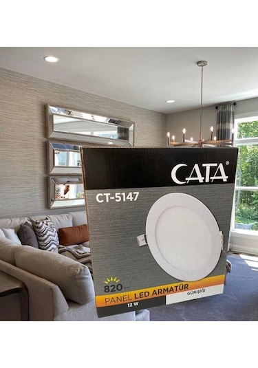 Cata Led Panel 12W 3000K Gunışığı Işık Sıva Altı Ct-5147-G