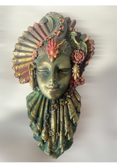 Dekoratif Özel Tasarım Venedik Duvar Maskesi - 4