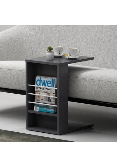 Tekerlekli C Sehpa Antrasit