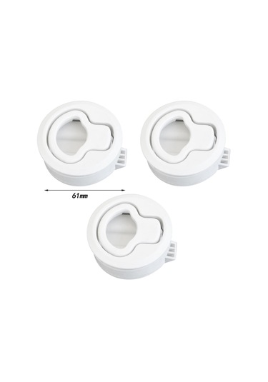 Suntek Magideal Gömme Soyunma Çekme Mandalı 3 Adet Beyaz