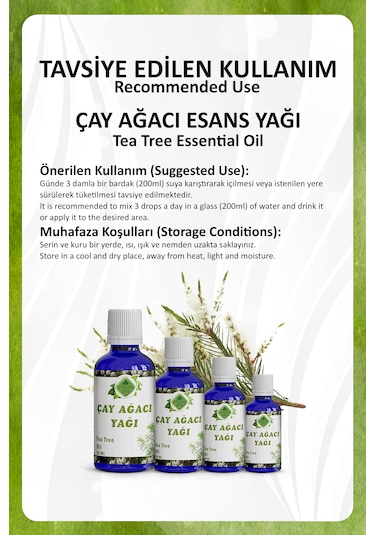 Çay Ağacı Yağı Tea Tree Essential Oil 20 Ml.