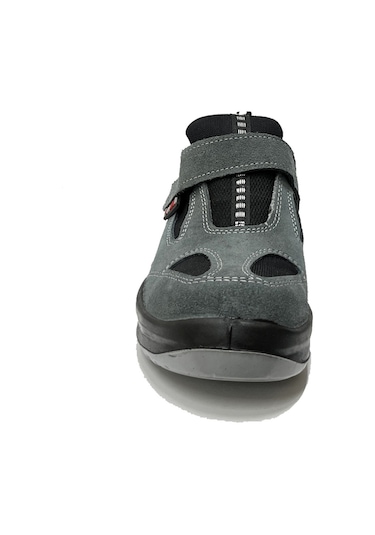 Napron AS-5000 Süet İş Güvenlik Ayakkabısı S1 Çelik Burun Aşınmaya Dayanıklı Taban Gri