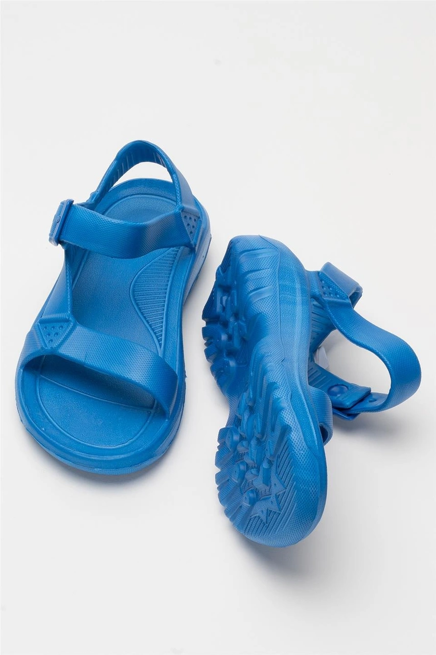 Unisex Eva Spor Kaymaz Yürüyüş Sandaleti Mavi MAVI