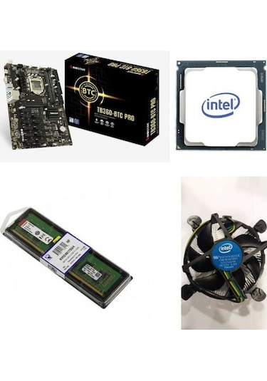 Biostar Tb360-Btc Pro Anakart + G4900 Işlemci + 4Gb Ram + Fan