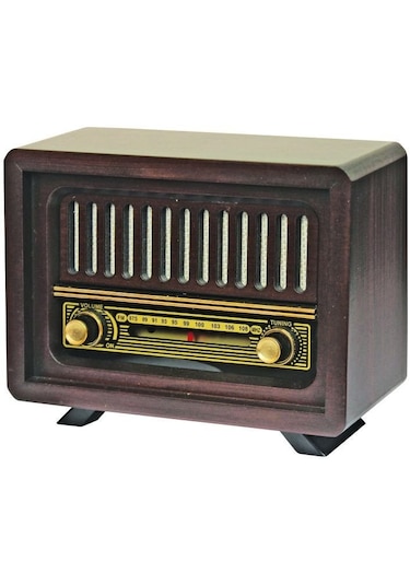 Nostaljik Radyo Şarjlı Pil+adaptörlü Çamlıca Model