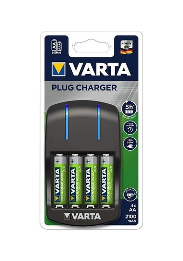 Varta Plug Şarj Cihazı 4*2100 Aa Şarjlı Pil